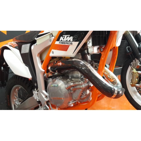 Bulletproof  KTM Freeride 250 carbon fiber pipe guard